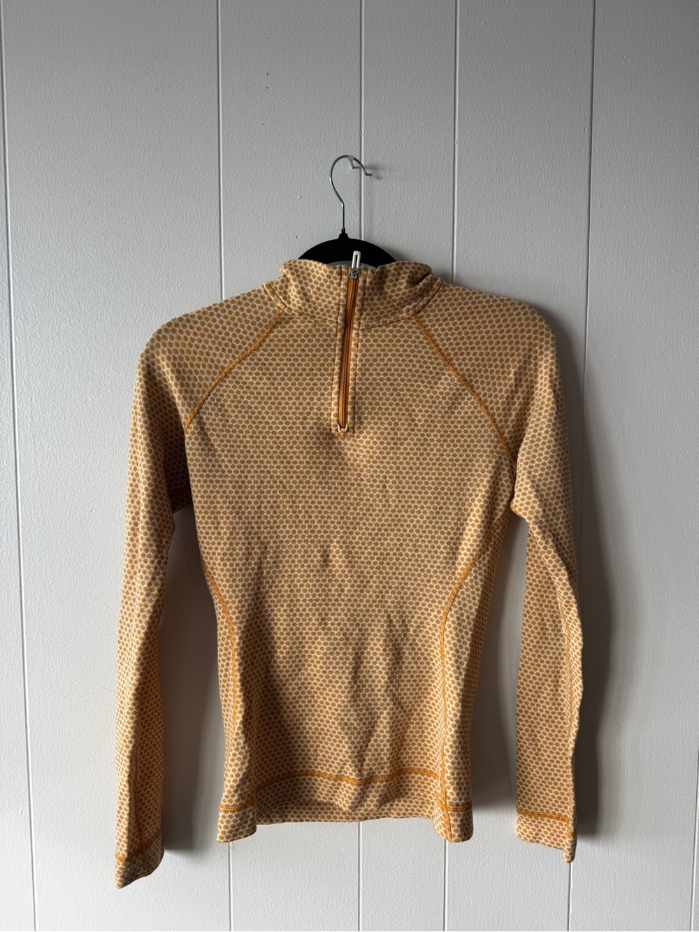 Smartwool Women's Honeycomb Half-Zip Sweater - Mustard